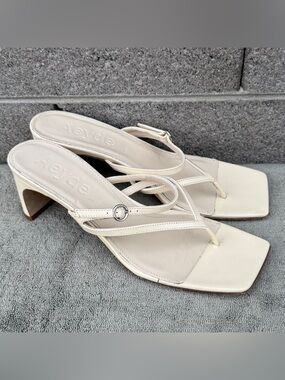 AEYDE GISELLE WOMEN SANDALS IVORY SIZE 40